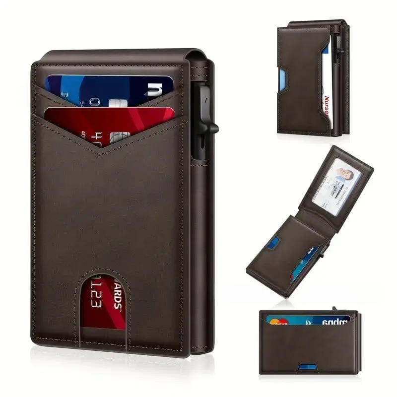 Porte-cartes anti-RFID design fin et décontracté