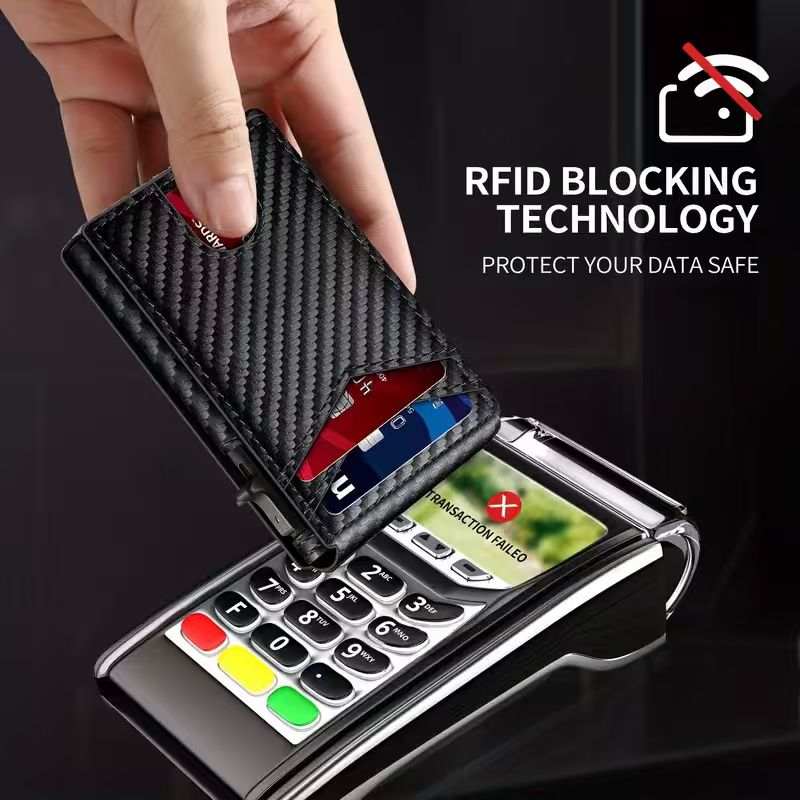 Porte-cartes anti-RFID design fin et décontracté