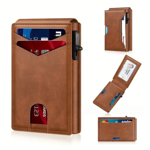 Porte-cartes anti-RFID design fin et décontracté