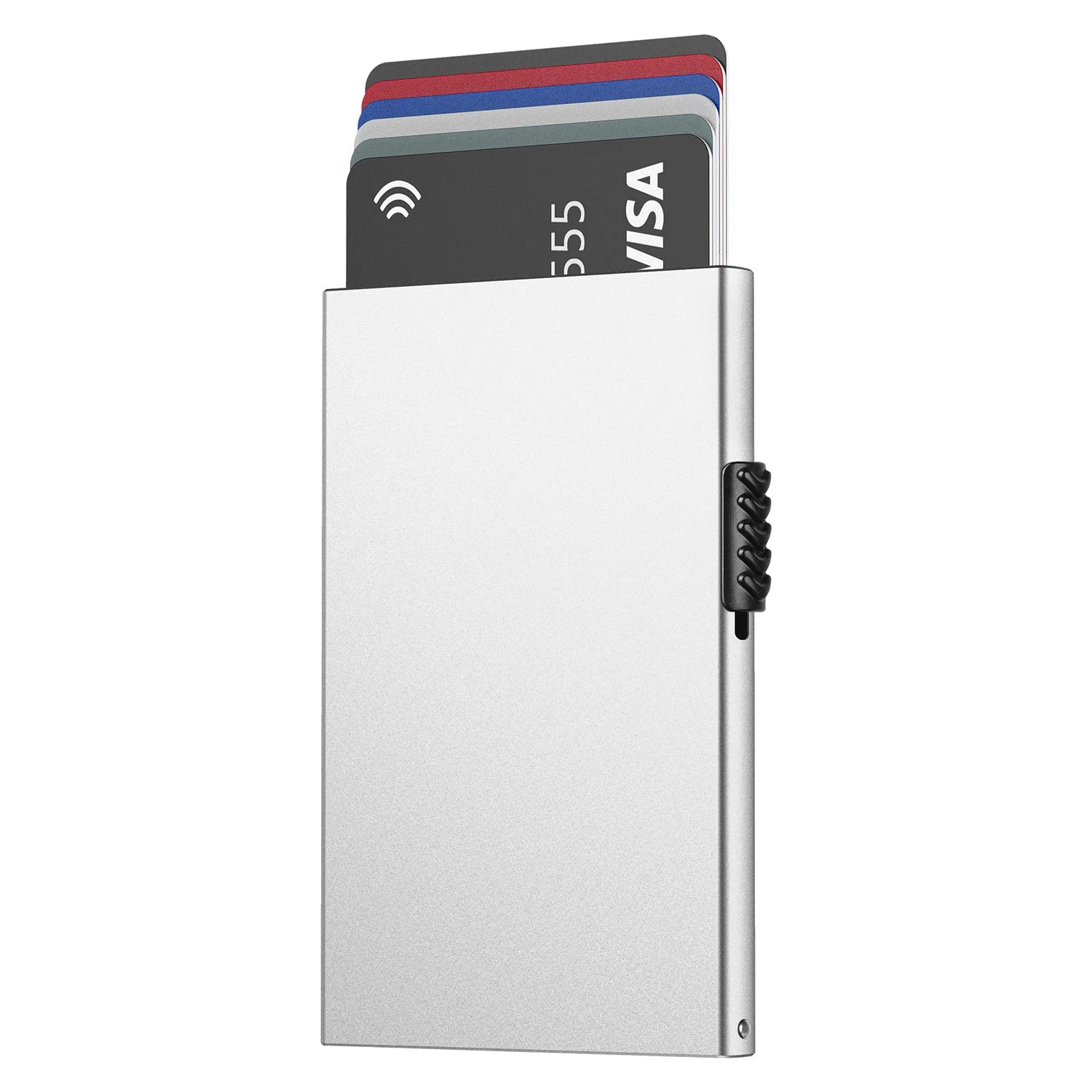 Porte-cartes anti-RFID minimaliste en aluminium compact