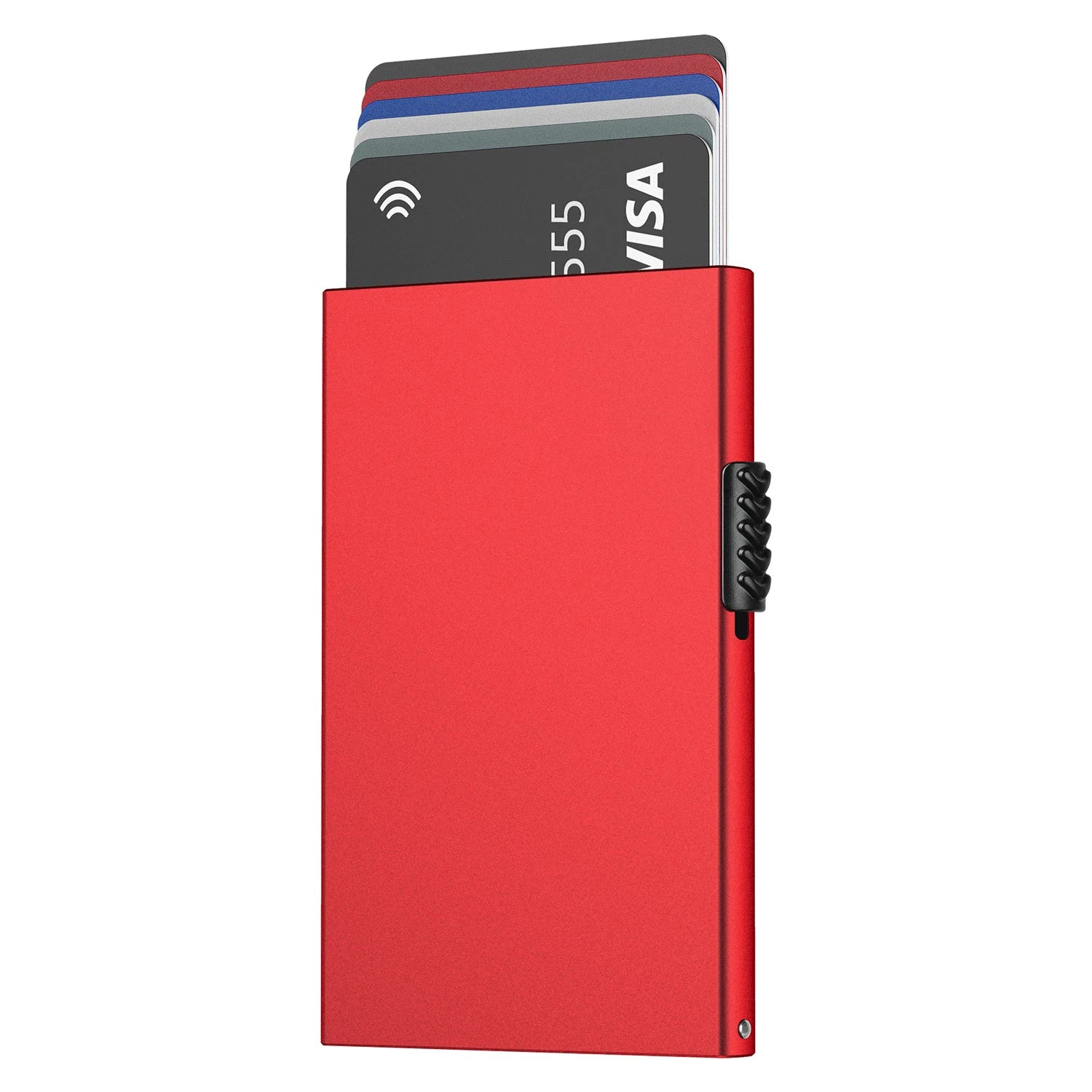 Porte-cartes anti-RFID minimaliste en aluminium compact