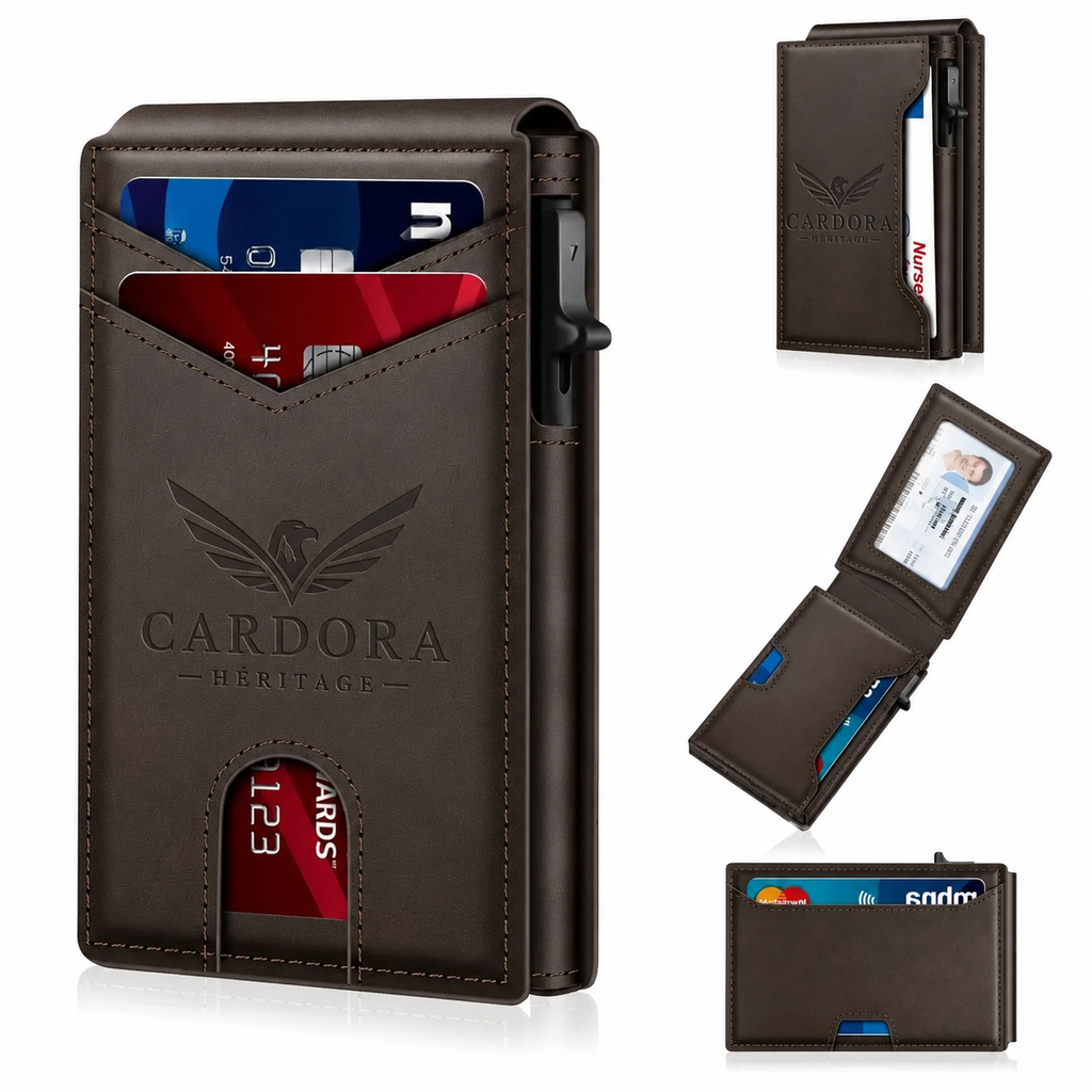 Porte-cartes anti-RFID design fin et décontracté