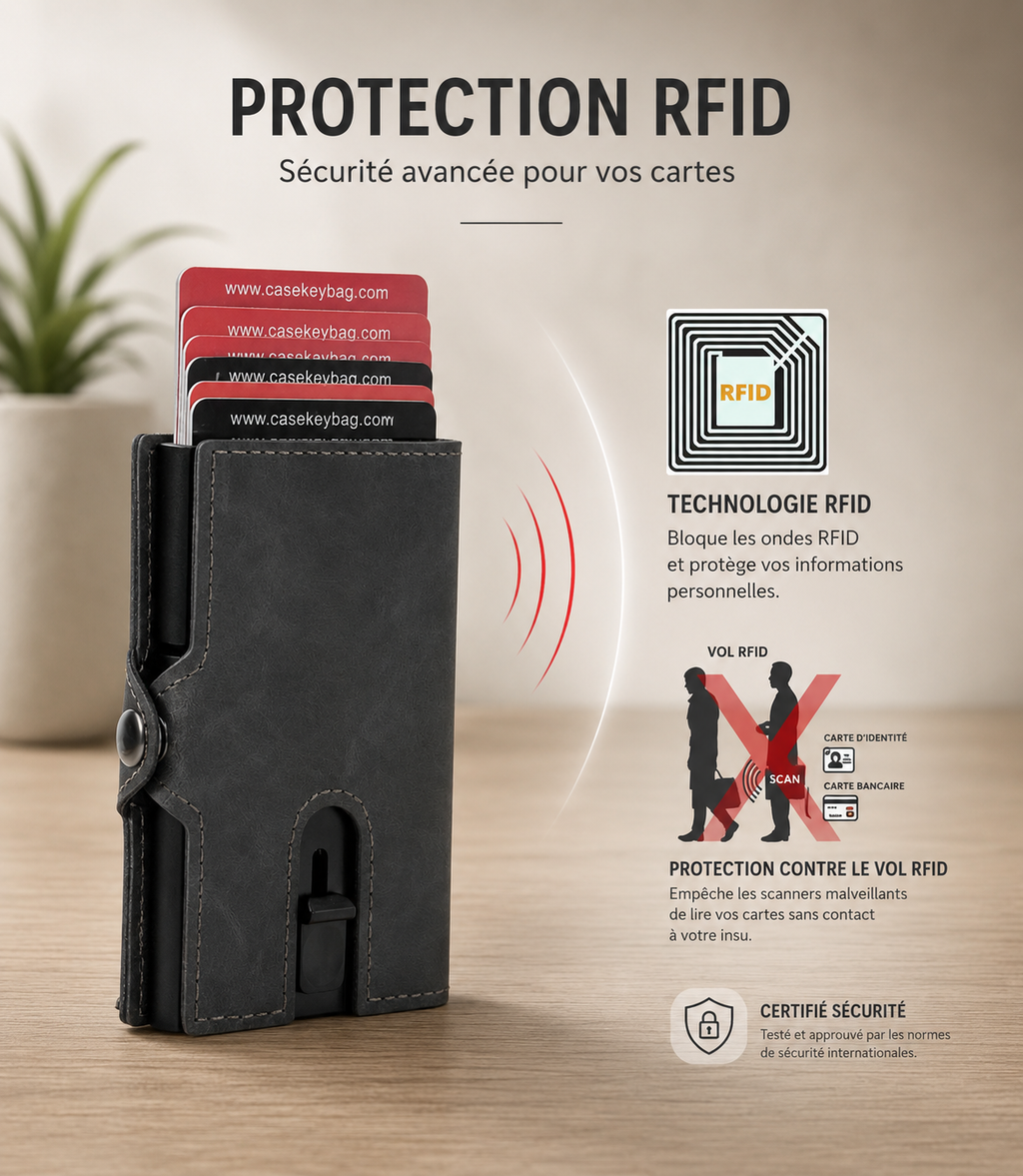 Porte-cartes anti-RFID Business Automatique